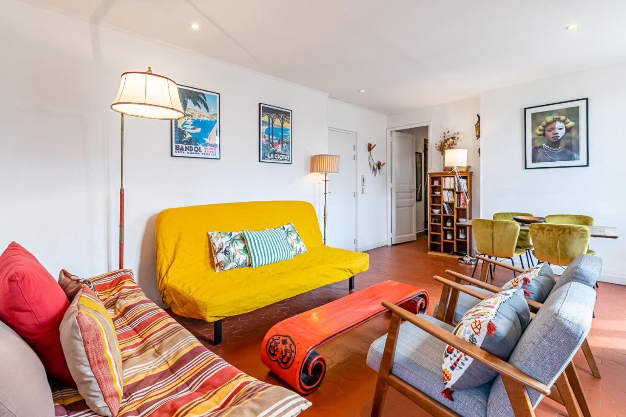 Balcon Filant, Vue 180, Store, Netflix, Clim ,Ascenseur, T2, Acces Avec Code Marseille Exterior photo